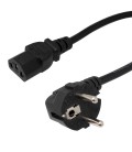 CABLE SHUKO MACHO-HEMBRA, NEGRO, 3m
