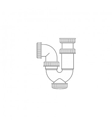 SIFON CURVO EXTENSIBLE 1" 1/2" SIN VALV