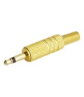 Jack macho de 3'5 mm.Dorado