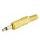 Jack macho de 3'5 mm.Dorado