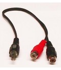 RCA MACHO - 2*RCA HEMBRA, 0.3m