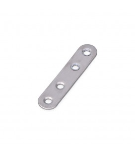 PLACA ACERO INOX 80x19x2mm