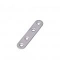 PLACA ACERO INOX 80x19x2mm