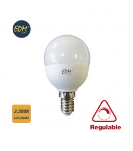 ESFERICA LED REG. 7W CALIDA E14