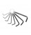 LLAVE ALLEN STEIN CARBONO C/ANILLA 8PC