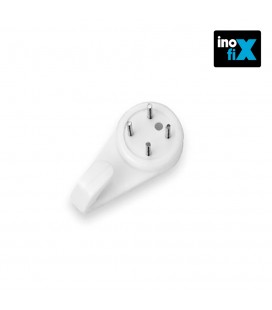 COLGADOR PARED (BLISTER 4 UNID) INOFIX