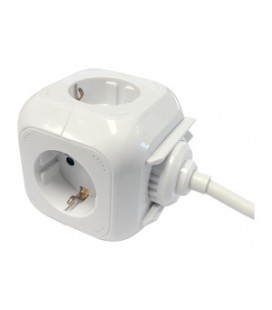 BASE CUBICA 4TOMAS+2USB AMB CABLE 