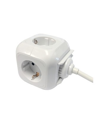 BASE CUBICA 4TOMAS+2USB AMB CABLE 