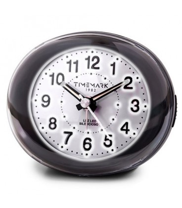 DESPERTADOR LUZ LED Y SNOOZE NEGRO