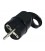 CLAVIJA SCHUCO 4,8mm 16A NEGRO CON ANILL