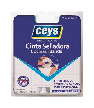 CINTA SELLADORA PARA COCINAS Y BAÑOS, BL