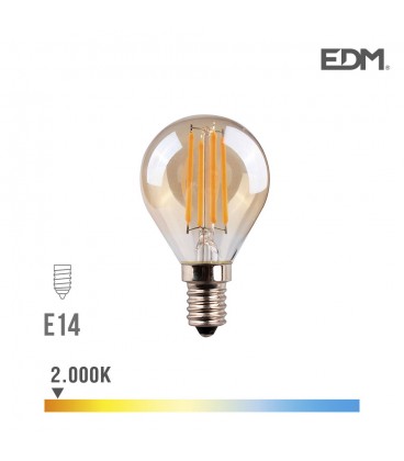 ESFERICA LED FILAM. 4.5W E14 CRISTAL VI