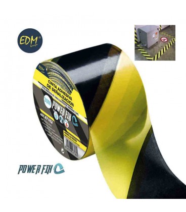 CINTA ADHESIVA DE SEÑ. AMARILLO- NEGRO