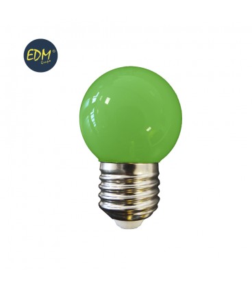 ESFERICA LED VERDE 1,5W E27 