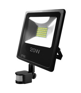 FOCO EXTERIOR LED CON SENSOR 20W