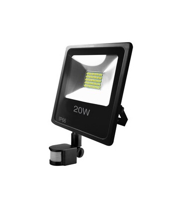 FOCO EXTERIOR LED CON SENSOR 20W