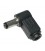 Conector alimentación macho acodado 2.5