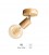 Foco de techo simple E27 Madera