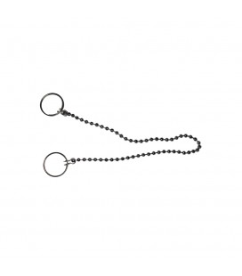 CADENA DE BOLAS CROMADA - BAÑERA - 45cm 