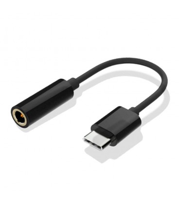 Adaptador Conector Tipo C a Jack NEGRO