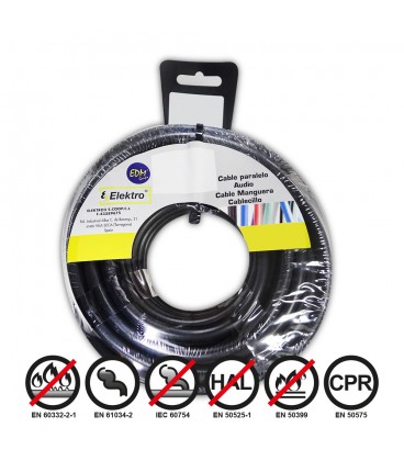 2,5MM CABLECILLO FLEXIBLE NEGRO 25M