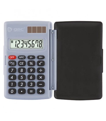 Calculadora de bolsillo 8 dígitos pilas