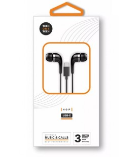 AURICULARES HOP CON CONECTOR USB-C NEGRO