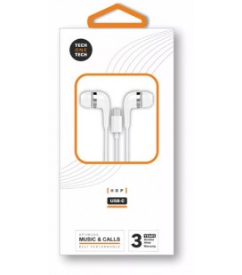 AURICULARES HOP CON CONECTOR USB-C BLANC