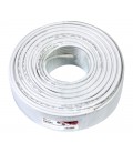 CABLE COAXIAL DE ANTENA BLANCO 50 METROS