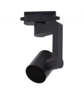 Foco carril monofásico GU10 Negro