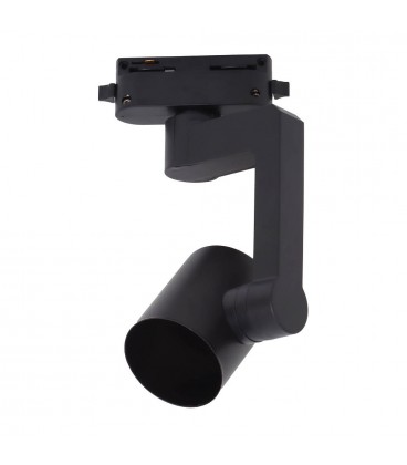 Foco carril monofásico GU10 Negro