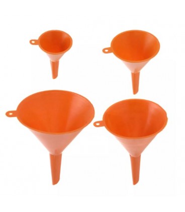 SET 4 EMBUDOS COLOR NARANJA