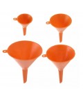SET 4 EMBUDOS COLOR NARANJA