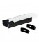 Perfil 2M Led superficie 12mm Negro