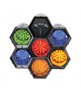 Sicodélico de leds de 6 módulos, sensor 