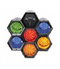 Sicodélico de leds de 6 módulos, sensor 