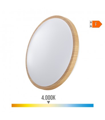 APLIQUE CIRCULAR LED 18W 4000K MADERA