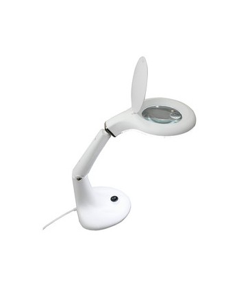 Lupa bifocal de sobremesa con LEDs. 10W.