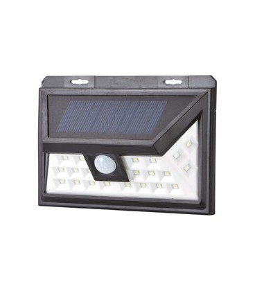 Aplique solar 5W LED recargable, pared