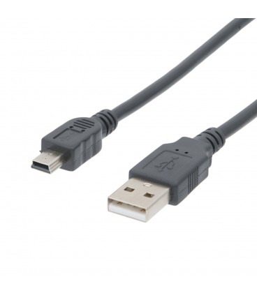 CABLE USB TIPO A MACHO A MINI USB 1,8M