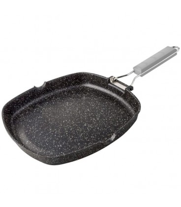 GRILL ALUMINIO MANGO ABAT. 24CM LISA