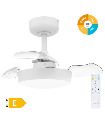 Ventilador techo con luz CCT