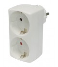 ADAPTADOR 2 BASES SCHUKO PARED