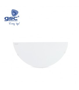 E27 APLIQUE SEMICIRCULAR PARED BLANCO