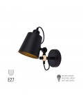 APLIQUE DE PARED METALICO E27 60W NEGRO