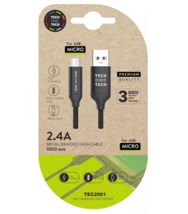 USB A Macho a Micro USB macho, 1m