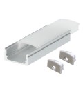 Perfil 2M Led superficie 12mm Gris