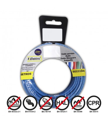 1,5MM CABLECILLO FLEXIBLE AZUL 25M
