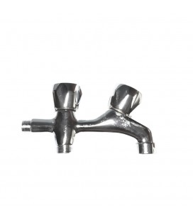 GRIFO LAVADORA DOBLE V/METAL CROMADO 1/2