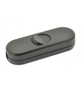 Interruptor bipolar pasante 10A. Negro